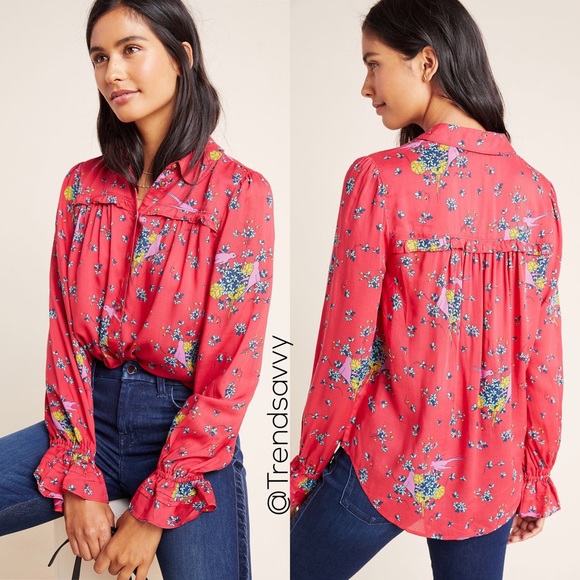 Anthropologie Tops - NWT ANTHROPOLOGIE FREDERICKA BUTTONDOWN SIZE 10